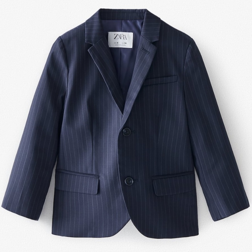 Zara pinstripe suit jacket